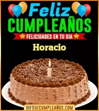 GIF Felicidades en tu día Horacio
